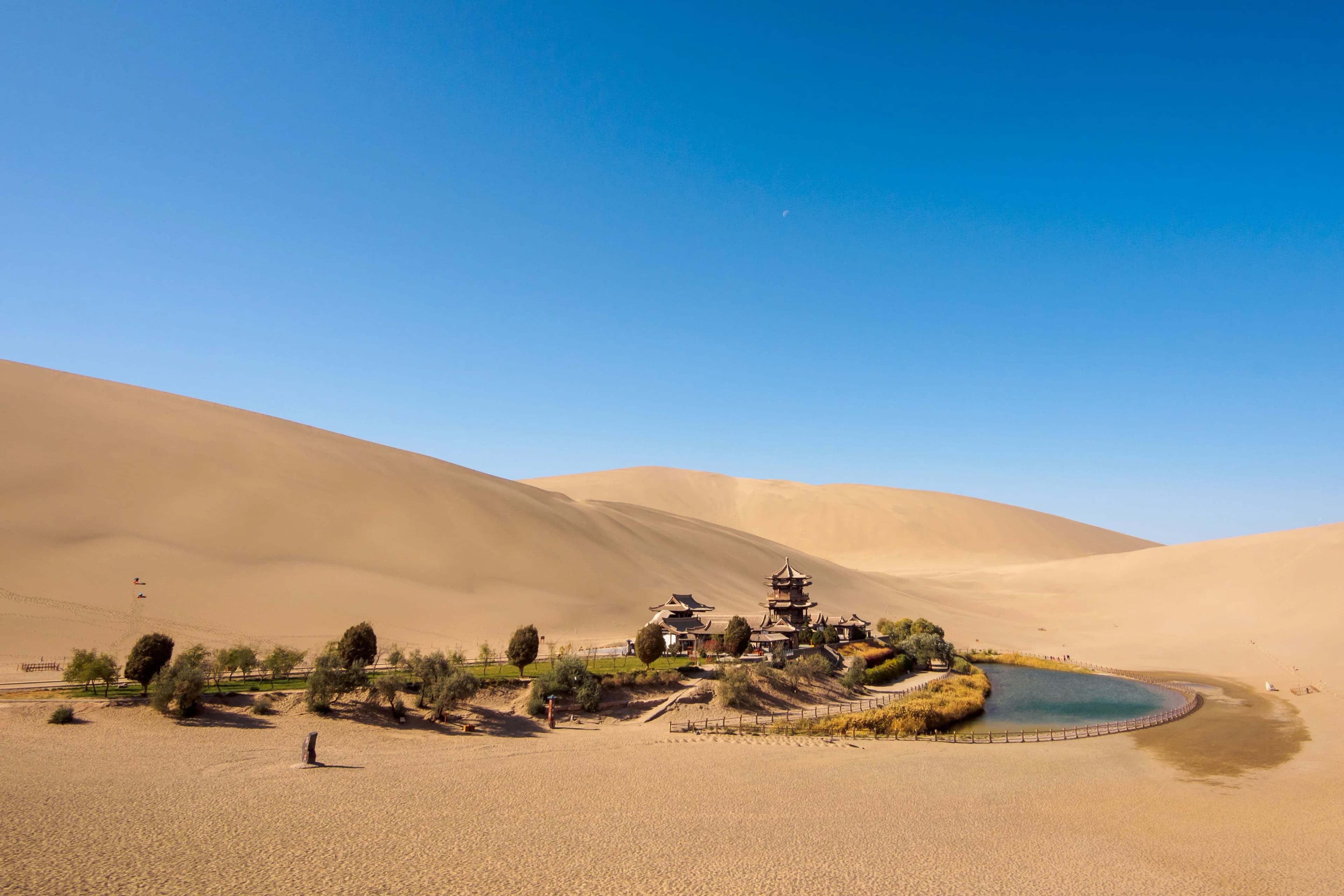 Mingsha Mountain and Crescent Lake